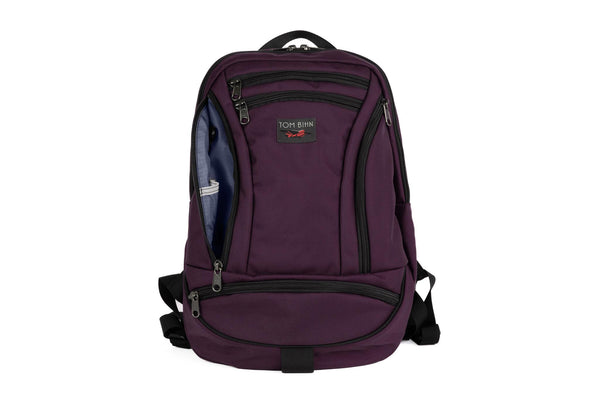 The Synapse 19 in Aubergine (dark purple) 525 Ballistic with Dusk (blue-grey with light blue-grey grid) 210 Cerylon interior.